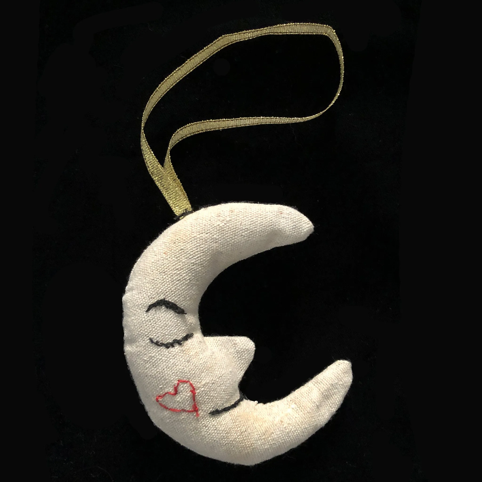 Sleepy Moon Ornament