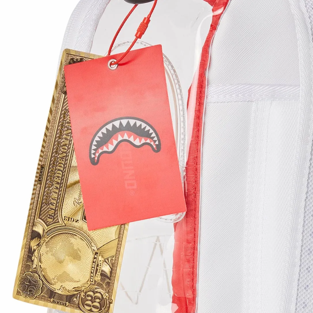 Sprayground Embossed Sharks In Paris Clarity Backpack