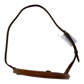 Square Raised Noseband in Brown - Full