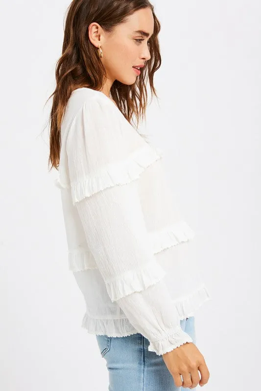 The Belle Ruffled Top