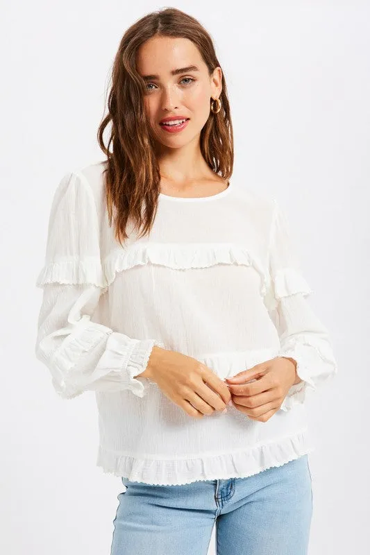 The Belle Ruffled Top