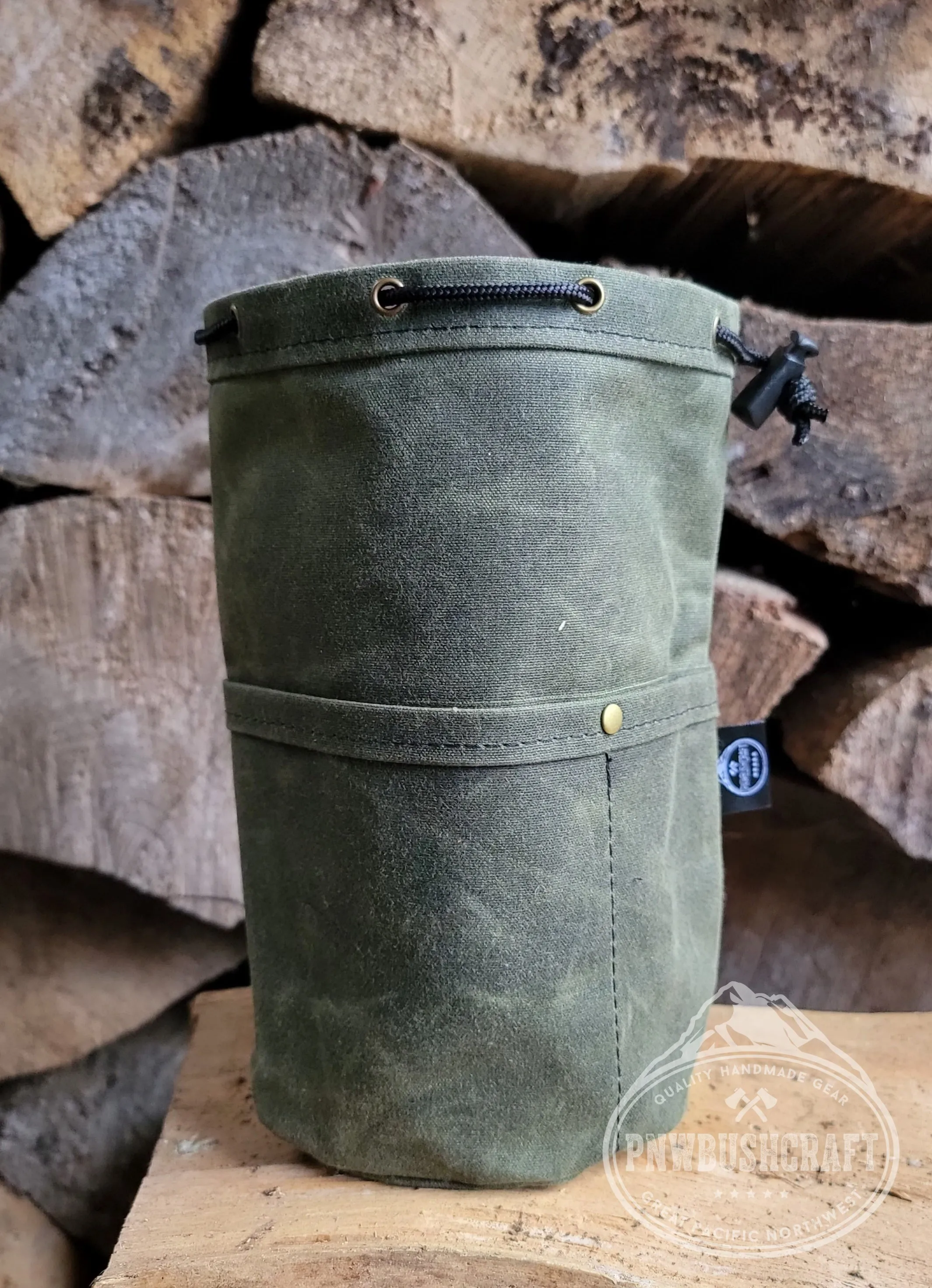 The Cedar Bucket Bag with Outside pockets Available in 5 sizes Perfect for Organizing Your Kit