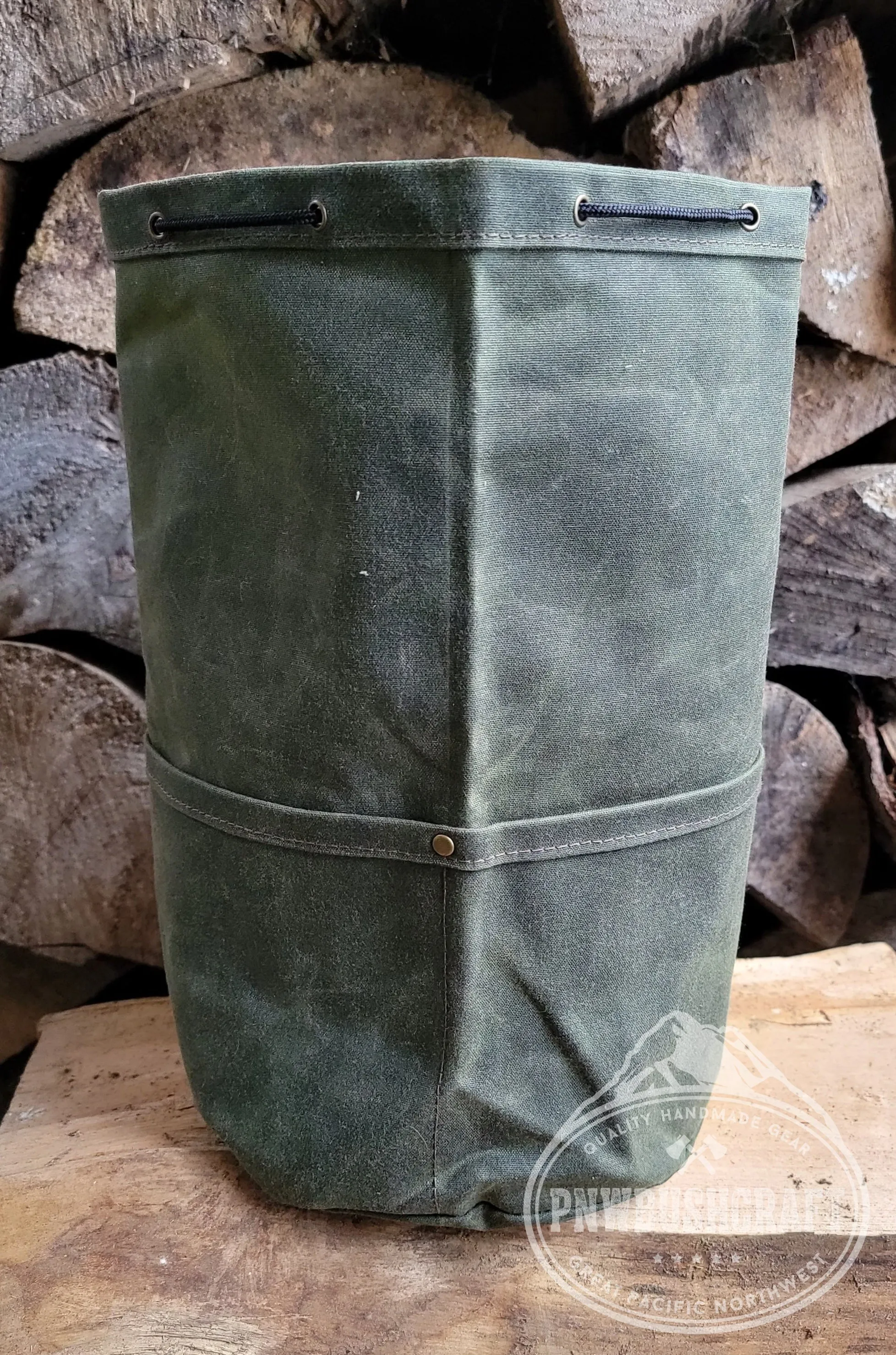 The Cedar Bucket Bag with Outside pockets Available in 5 sizes Perfect for Organizing Your Kit