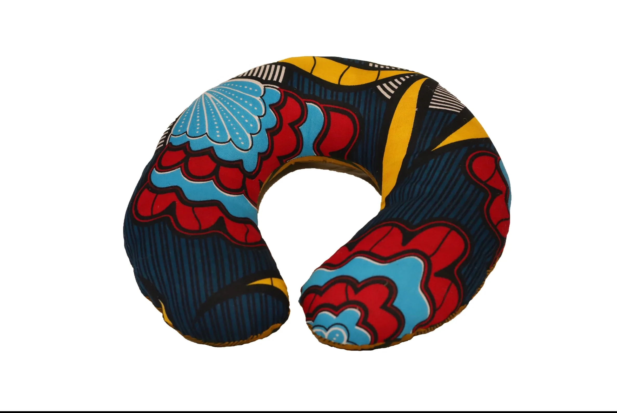 Travelling Neck Pillow - Kitenge Patch | Handmade in Tanzania