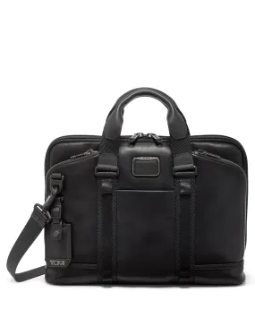 TUMI Alpha Bravo Academy Brief Black Leather