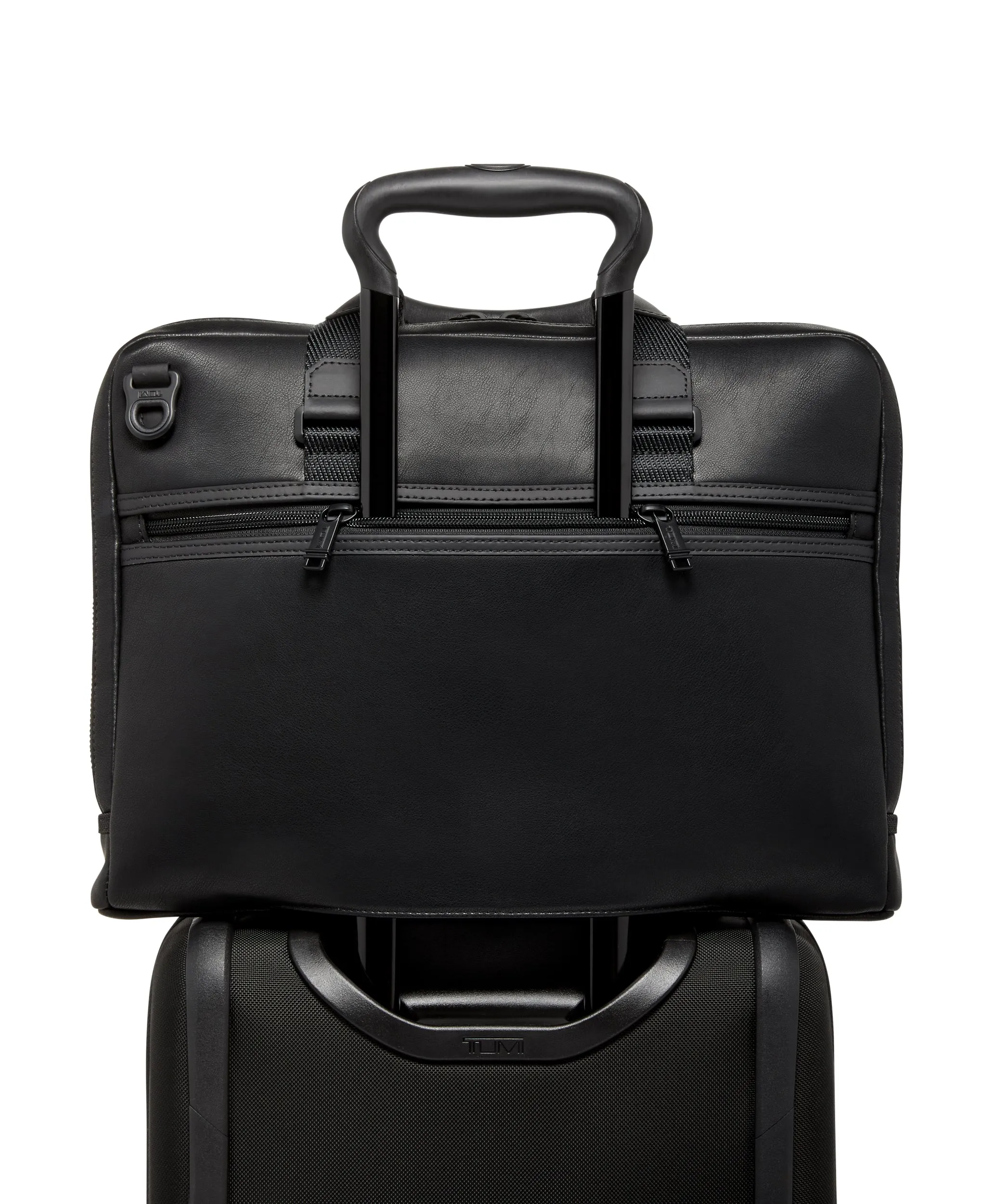 TUMI Alpha Bravo Academy Brief Black Leather