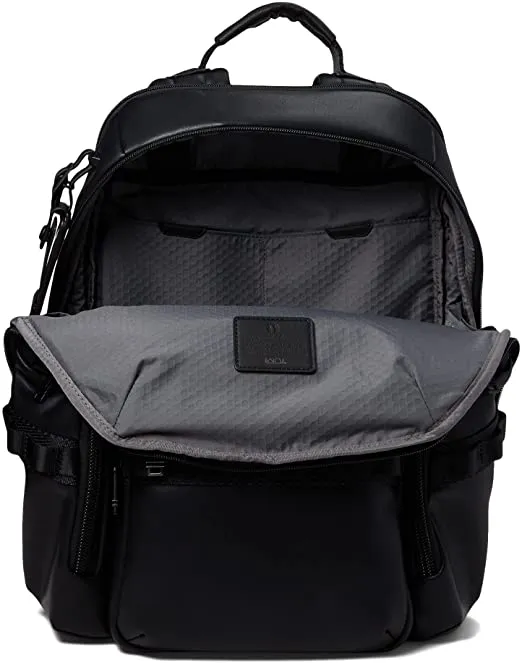 TUMI Alpha Bravo Navigation Backpack Black Leather