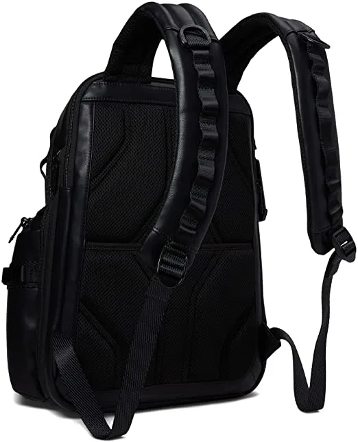 TUMI Alpha Bravo Navigation Backpack Black Leather