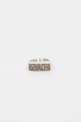 Tumi Ring Sterling Silver/Cognac Diamond