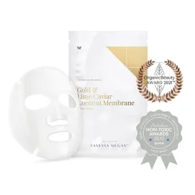 Vanessa Megan - Gold and Lime Caviar Coconut Membrane Sheet Mask